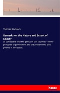 Cover: Remarks on the Nature and Extent of Liberty - Hansebooks