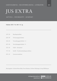 Bild vergrößern Bild: JUS Extra - Aktuell - informativ - kompakt - Verlag Österreich