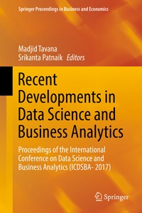 Enlarge image Cover: Recent Developments in Data Science and Business Analytics - Springer