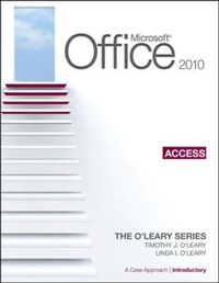 Abbildung von: Microsoft Office Access 2010: A Case Approach, Introductory - McGraw-Hill Professional