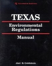 Bild: Texas Environmental Regulations Manual - Government Institutes