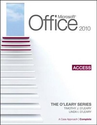 Abbildung von: Microsoft (R) Access 2010: A Case Approach, Complete - McGraw-Hill Professional