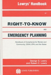 Bild: Lowrys Handbook Of Right To Know Emergy Planning Sara Title III - CRC Press