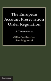 Enlarge image Cover: The European Account Preservation Order Regulation - Cambridge University Press