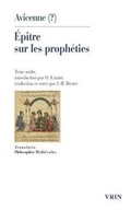 Cover: Epitre Sur Les Propheties - Librarie Philosophique J. Vrin