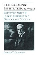 Cover: The Brookings Institution, 1916-1952 - Northern Illinois University Press