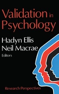 Cover: Validation in Psychology - Routledge