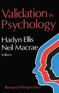 Enlarge image Cover: Validation in Psychology - Routledge