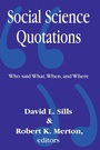 Cover: Social Science Quotations - Routledge