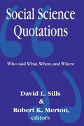 Cover: Social Science Quotations - Routledge