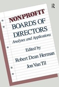 Cover: Nonprofit Boards of Directors - Routledge