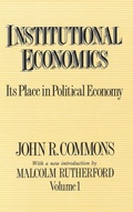 Cover: Institutional Economics - Routledge