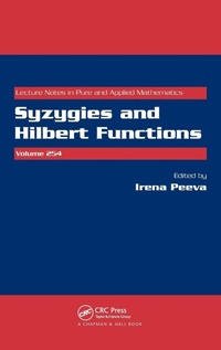 Enlarge image Cover: Syzygies and Hilbert Functions - CRC Press