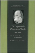 Cover: Origin of the Distinction of Ranks - Liberty Fund Inc