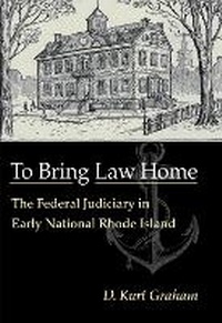 Enlarge image Cover: To Bring Law Home - Northern Illinois University Press