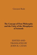 Cover: The Concept of First Philosophy and the Unity of the Metaphysics of Aristotle - State University of New York Press