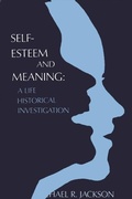 Cover: Self-Esteem and Meaning - State University of New York Press