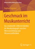 Cover: Geschmack im Musikunterricht - Springer VS