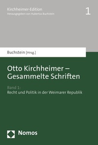 Abbildung von: Otto Kirchheimer - Gesammelte Schriften - Nomos