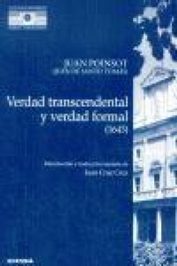 Abbildung von: Verdad trascendental y verdad formal (1643) - EUNSA. EDICIONES UNIVERSIDAD DE NAVARRA, S.A.