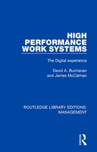 Enlarge image Cover: High Performance Work Systems - Routledge