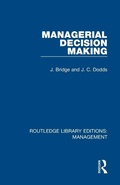 Cover: Managerial Decision Making - Routledge