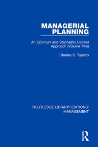 Enlarge image Cover: Managerial Planning - Routledge