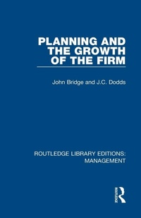 Enlarge image Cover: Planning and the Growth of the Firm - Routledge