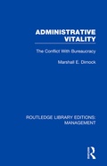 Cover: Administrative Vitality - Routledge