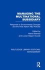 Cover: Managing the Multinational Subsidiary - Routledge
