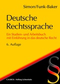 Cover: Deutsche Rechtssprache - LexisNexis Verlag ARD ORAC GmbH