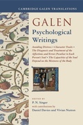 Cover: Galen: Psychological Writings - Cambridge University Press