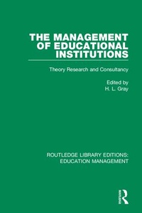 Enlarge image Cover: The Management of Educational Institutions - Routledge