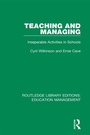 Cover: Teaching and Managing - Routledge