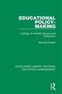 Cover: Educational Policy-making - Routledge