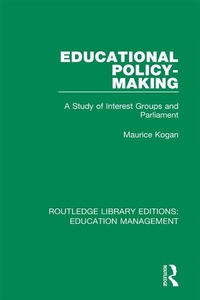 Enlarge image Cover: Educational Policy-making - Routledge