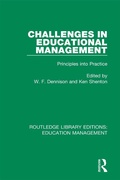 Cover: Challenges in Educational Management - Routledge