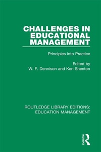 Enlarge image Cover: Challenges in Educational Management - Routledge