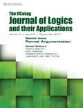 Cover: Ifcolog Journal of Logics and their Applications Volume 4, number 8. Formal Argumentation - College Publications