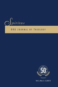 Cover: Spiritus 2.1-2 2017 - Word & Spirit Press