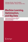 Cover: Machine Learning, Optimization, and Big Data - Springer