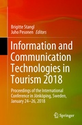 Cover: Information and Communication Technologies in Tourism 2018 - Springer