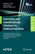 Cover: Innovation and Interdisciplinary Solutions for Underserved Areas - Springer