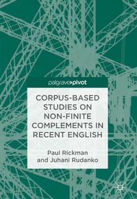 Abbildung von: Corpus-Based Studies on Non-Finite Complements in Recent English - Palgrave Pivot