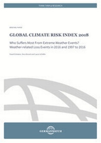 Enlarge image Cover: Global Climate Risk Index 2018 - Germanwatch Nord-Süd Initiative e.V.