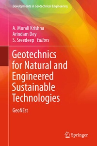 Enlarge image Cover: Geotechnics for Natural and Engineered Sustainable Technologies - Springer