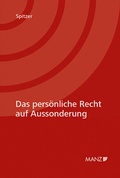 Cover: Das pers&ouml;nliche Recht auf Aussonderung - Manz