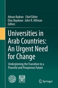 Cover: Universities in Arab Countries: An Urgent Need for Change - Springer