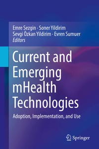 Enlarge image Cover: Current and Emerging mHealth Technologies - Springer