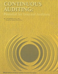 Enlarge image Cover: Continuous Auditing - The Institute of Internal Auditors